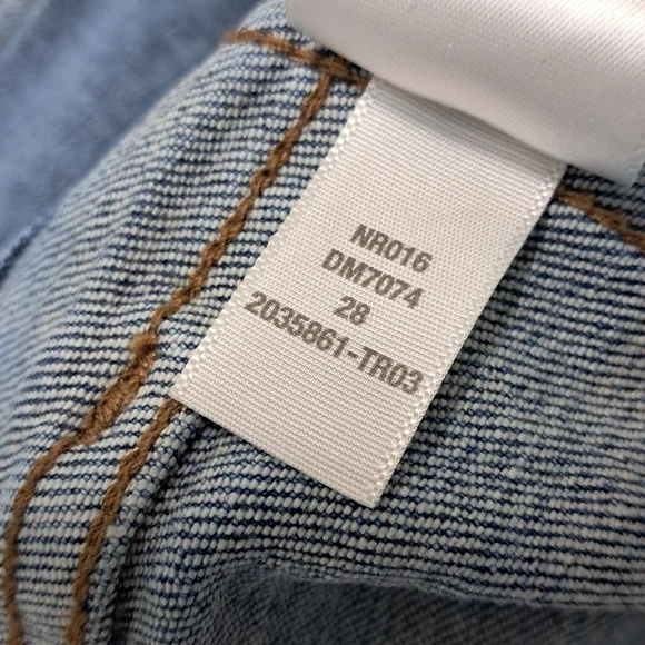 Madewell The 90s Knee-Length Capri Jeans 28R Retro Pockets Cayer Wash - Picture 4 of 16